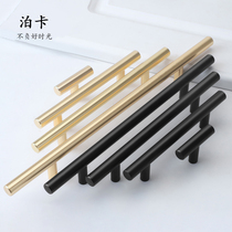 Modern Jane European American cabinet handle Nordic wardrobe gold dumb black drawer single hole aluminum alloy wine cabinet small handle