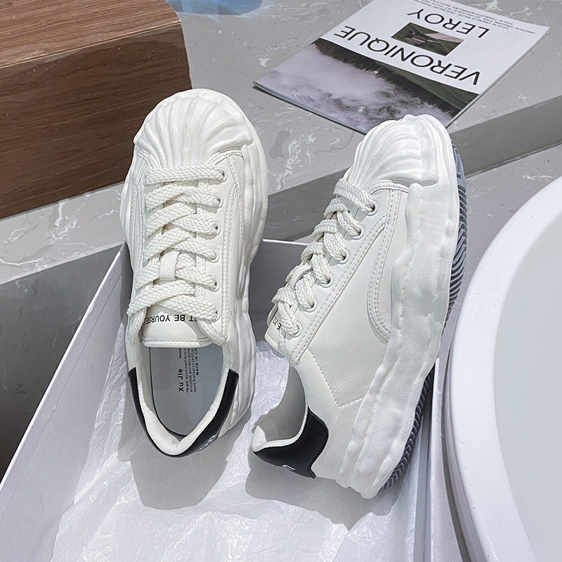 Shell head dissolve sports small white shoes women's 2022 new spring and autumn models niche thick-soled casual sneakers women's shoes