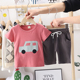 . Childrens Summer Outfit 2020 Summer New Boy bé ngắn tay áo hai mảnh Set 0-1-2-3-4.