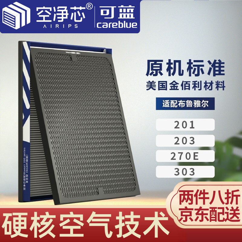 Blue and empty net core adapted blueair Bruyals purifier compound filter core 303203 