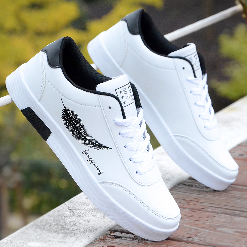 1712 White Black2021 summer new pattern Little white shoes motion leisure time shoes Men's Shoes Korean version trend Versatile student skate shoes male Fashion shoes