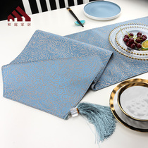 Dining table table flag Nordic light luxury wind chest of drawers Coffee table decorative cloth long European high-end luxury bed flag bed tail towel