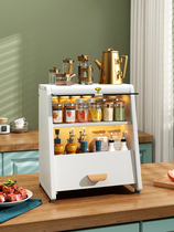 Kitchen Cabinet Locker with door multilayer Home Multi-functional anti-dust release Seasoning Bottle Jar Containing seasoning shelve