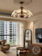 Dizan Living Room Chandelier, French Retro Mid-Century Style, Main Light for the Hall, Modern Simple American Style, High-End Bedroom Light