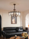 Dizan French-Style Living Room Chandelier, Mid-Century Vintage, Elegant Zhongshan Lighting, Designer Model, American-Style High-End Main Light