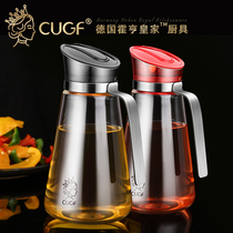 German CUGF automatic opening and closing oil bottle soy sauce vinegar seasoning bottle household oil pot kitchen supplies leak-proof glass oil tank