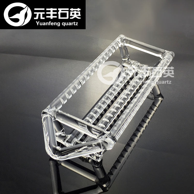 Quartz annealing frame high temperature quartz boat cleaning annealing boat tube with slot slot boat for purchase