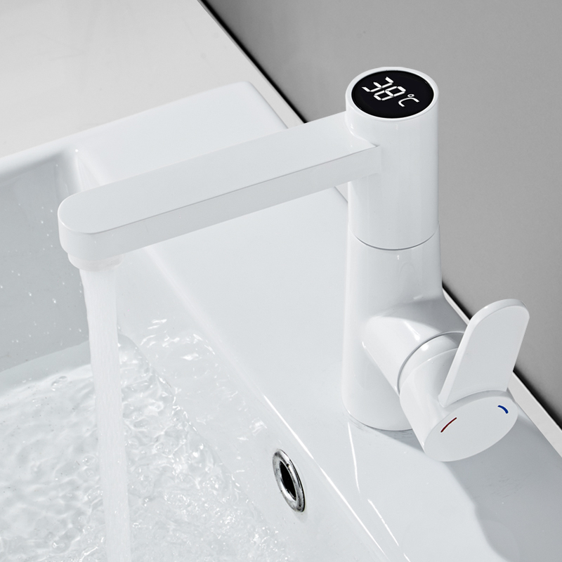 Creative constant temperature cold and hot pelvis faucet toilet wash basin wash basin wash table count display household