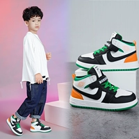 Air jordan, демисезонные туфли для мальчиков, флисовые кроссовки, удерживающая тепло детская спортивная обувь