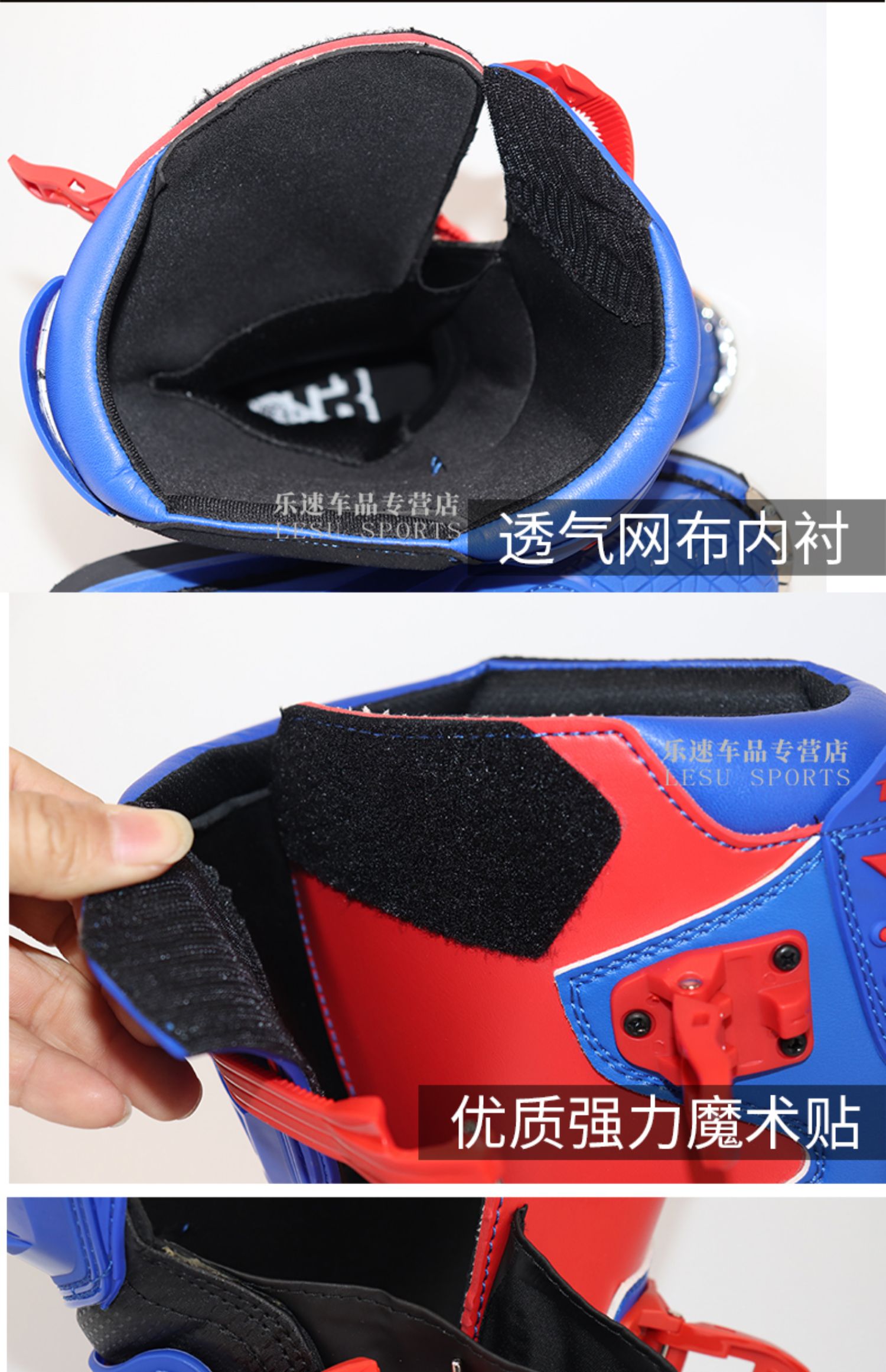 Tiger TIGER khởi động xuyên quốc gia đi xe máy đi ủng nam chống ngã rừng đường đua trẻ em - Xe máy Rider thiết bị băng đai bảo vệ đầu gối