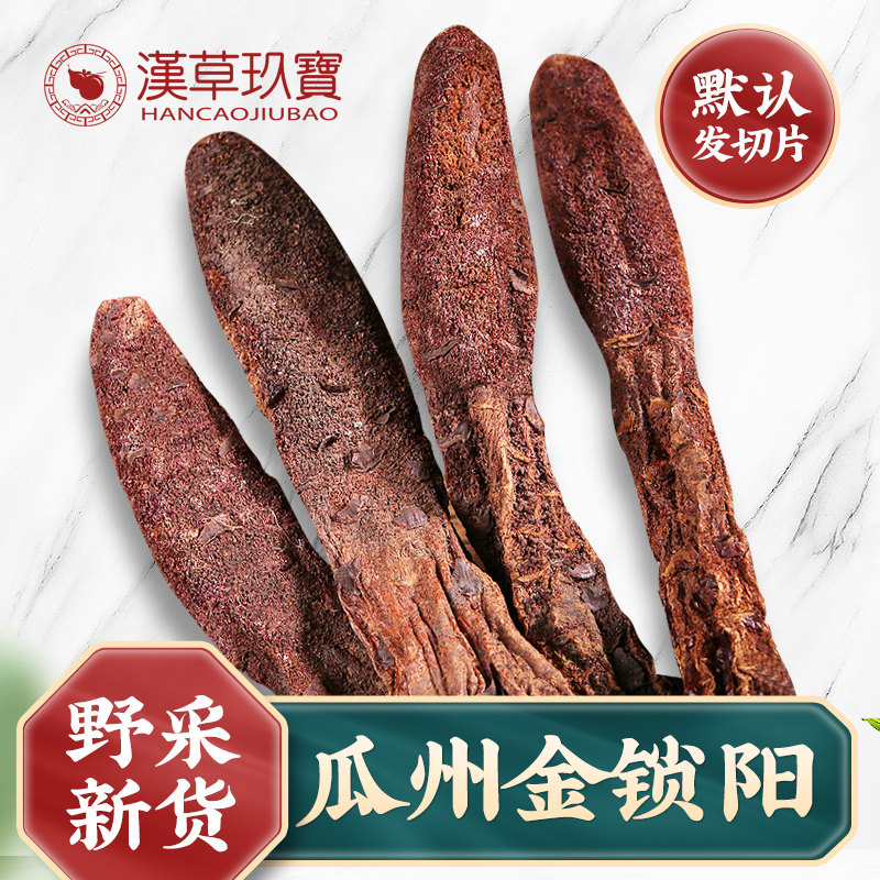 Golden Lock Yang Sheet 500g T Grade Bubble Wine Material Male Nourishing Whole Root Cistanche barrenwort Non-wild Chinese herbal medicine