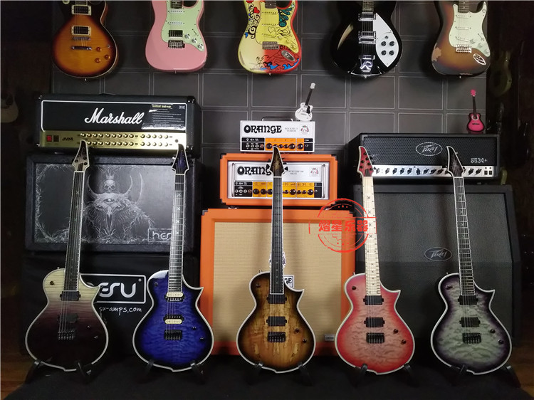 Aguda A bone hit electric guitar Jump knife Rebel Legion Metal personality 6-string 7-string electric guitar