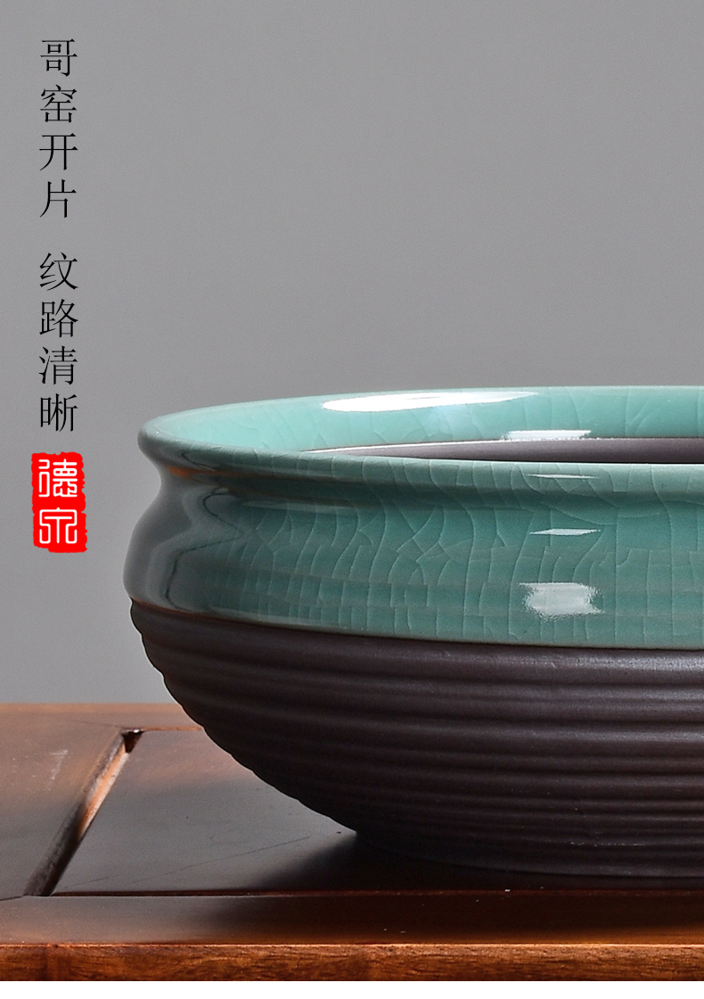 Special ceramic refers to flower pot grass cooper water lily bowl lotus hydroponic contracted creative new product without hole size basin