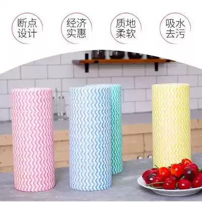 Kitchen disposable dishwashing cloth non-stained with oil lazy rag non-woven cloth dry and wet household household cleaning towel kitchen paper towel