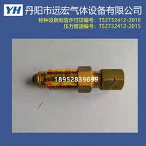 QF-ZB acetylene pipe tempering prevention device tempering valve fire-resistance valve stop firearm propane stop-fire joint