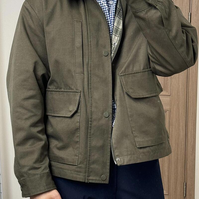 British Style Retro Spring and Autumn Unisex Couple Trendy Casual Washed Versatile Lapel Jacket Fashion Jacket Coat Trendy