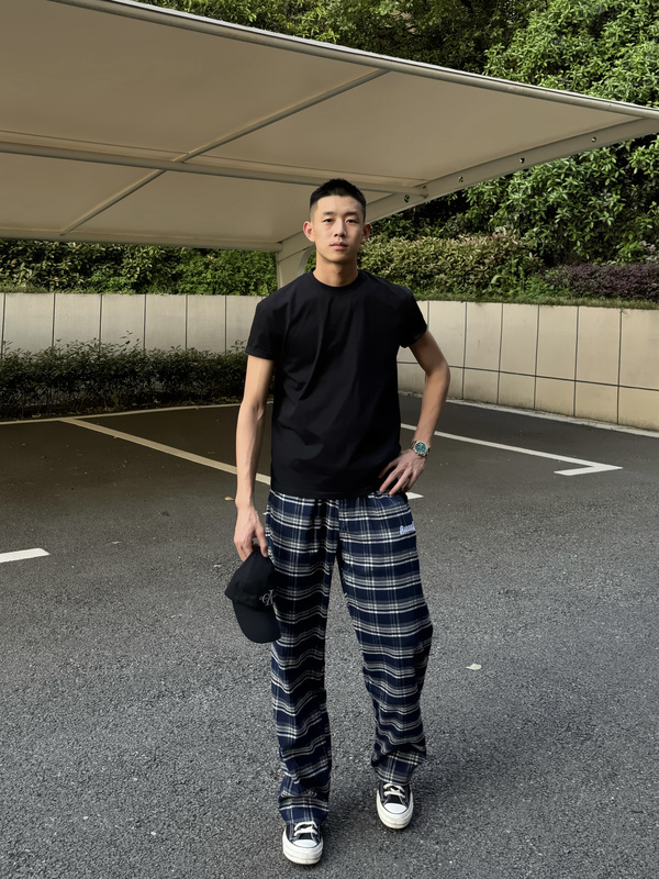 Injo1 X Rsnenlb【Grandpa Long's Style】Original Straight-Leg Plaid Everyday Versatile Plaid Pants for Couples Injo1 X Rsnenlb【Grandpa Long's Style】Original Straight-Leg Plaid Everyday Versatile Plaid Pants for Couples