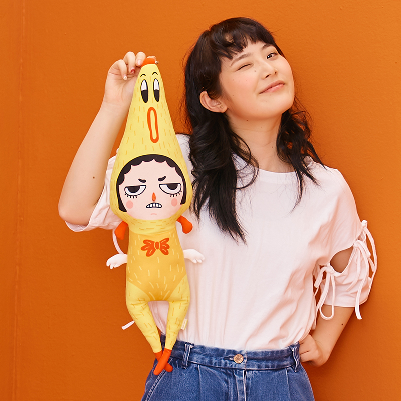 Carihome 惨叫鸡创意玩偶抱枕 天猫优惠券折后￥58包邮（￥68-10）