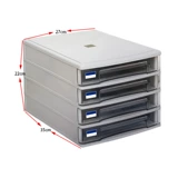 Файл -ящик для блокировки настольного стола -Стильский офис, много -лидерный комбинированный шкаф, шкаф, шкаф для отделки кабинета Creative A4