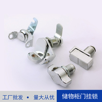 Keyless turn tongue lock employee wardrobe door small lock student cabinet lock buckle iron cabinet lock letter box door padlock