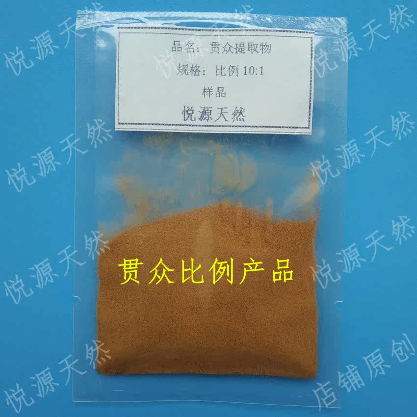 贯众10:1比例提取 实验科研用绵马贯众萃取浓缩粉 100g  送瓶子