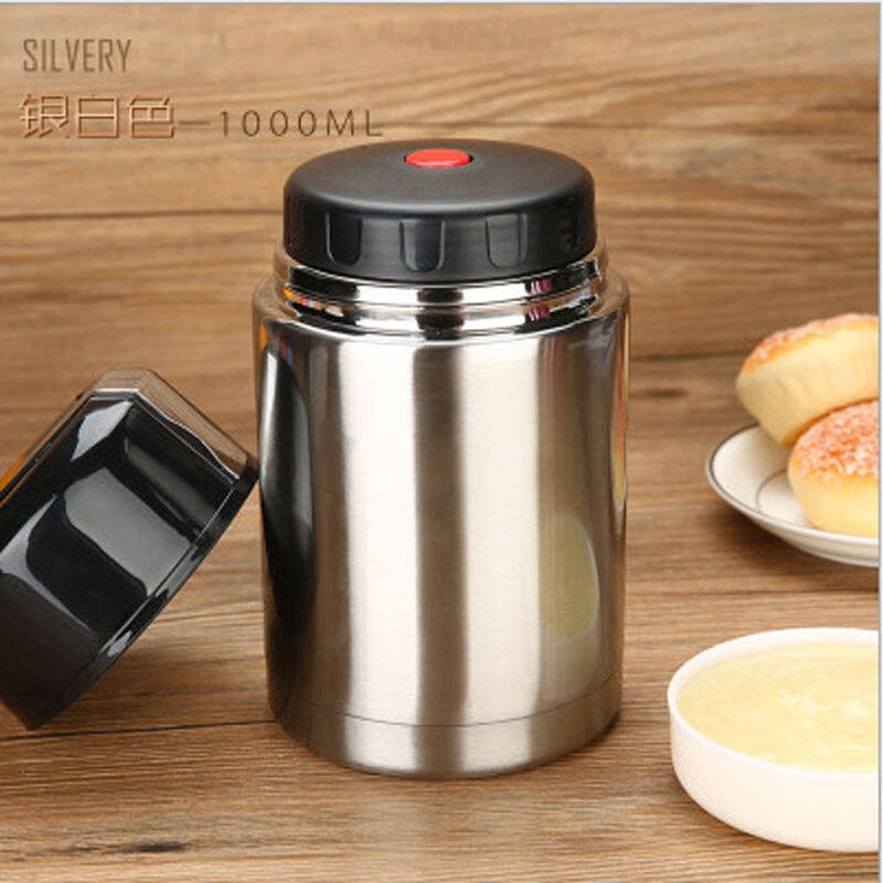 Metal Braised cup 304 stainless steel vacuum insulation steel pot large capacity handheld handcup and porridge suffocation canister gift