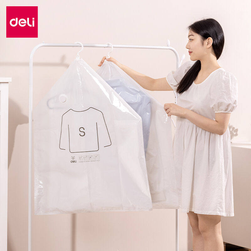 Able (deli) Hanging vacuum compression bag Clothing Clothes Cashier Bag Big Coat Windsuit Duvet Suit Suit 