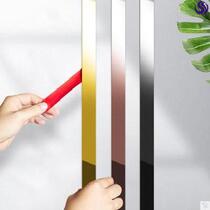Titanium alloy decorative strip self-adhesive titanium magnesium alloy decoration strip self-adhesive background wall suspended ceiling metal strip titanium alloy 