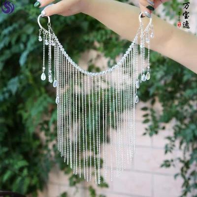Veil Ancient Wind Hanfu Covered Face Super Fairy Face Curtain Ancient Wind Cover Accessories Ancient Covered Face Hair Accessories Streaming Sume Accessories 