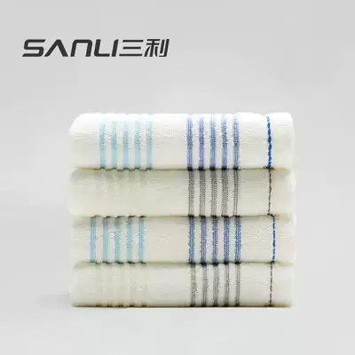 Sanli pure cotton face towel 6 packs of cotton absorbent large towel Adult cotton soft face towel