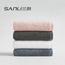 Sanli towel pure cotton household face water absorption can not fall off soft cotton adult couple men and women bath face towel 3