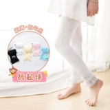 Осенние леггинсы, штаны, летние тонкие детские демисезонные хлопковые колготки