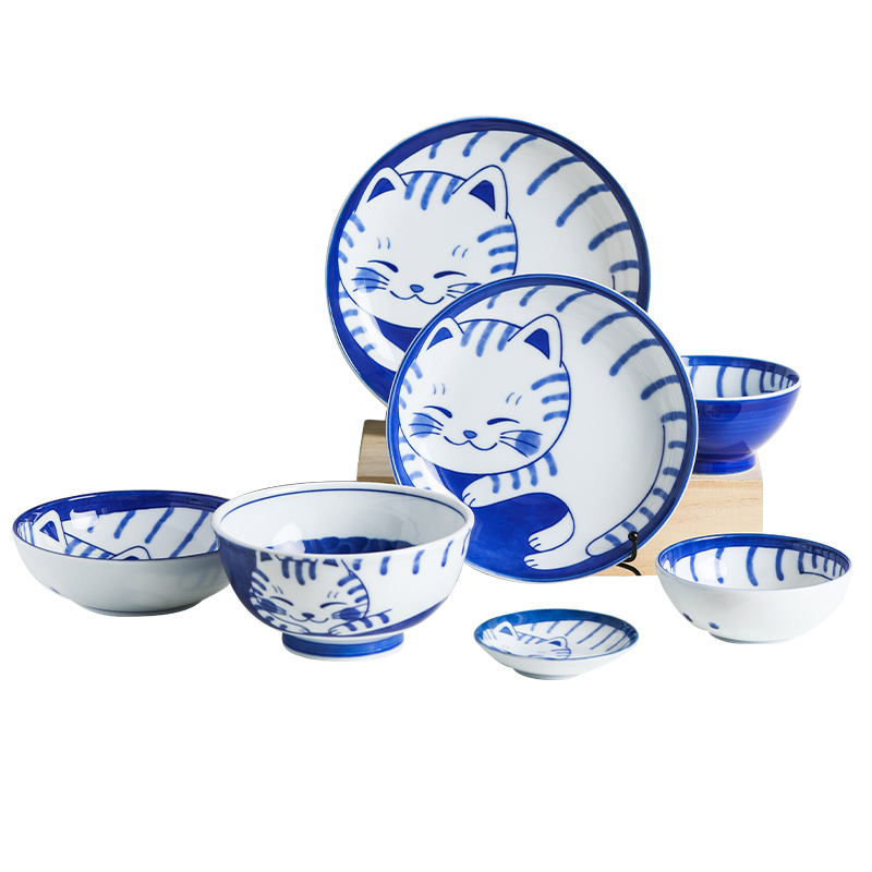 The deer field'm ceramic tableware express cat series imported from Japan Japanese rice bowl of The big porringer your job