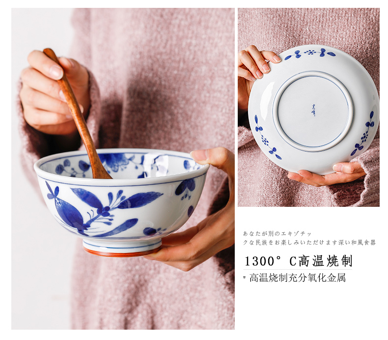 Fawn field'm ceramic bowl of rice bowl rainbow such as bowl soup bowl mercifully rainbow such use imported from Japan Japanese dishes and wind tableware