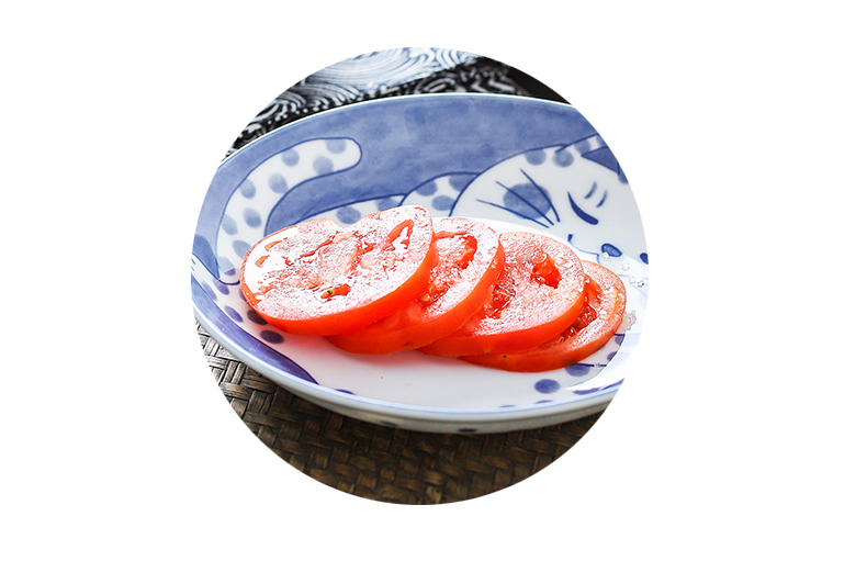 The fawn field'm Japanese tableware bowls plates sets one cartoon cat food household ceramic tableware imported from Japan