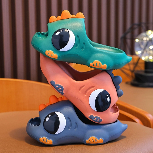 Детские летние тапочки для мальчиков, нескользящие дезодорированные слайдеры