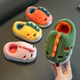 Детские зимние тапочки для мальчиков, нескользящая удерживающая тепло мультяшная детская детская сумка