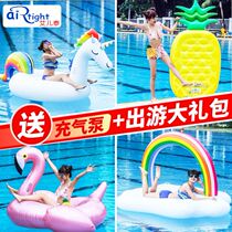 Unicorn Fire Birds Adults Sit On Swimming Circle Cacti Eggplant Eggplant Floating-Bed Chair Water Inflatable Floating Bed Toys