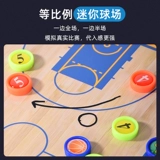 Баскетбольная тактическая доска портативная высокая точка PU можно втирать, складываемые, магнитные шахматные тренировочные соревнования для соревнований тренера