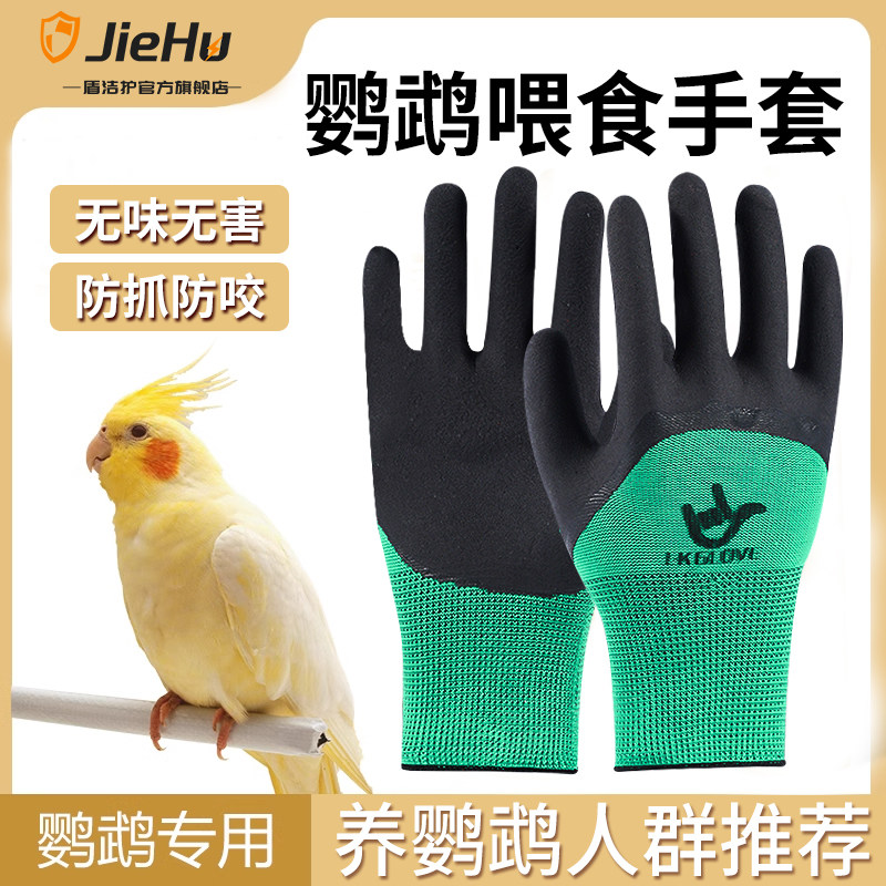 鹦鹉防咬手套防刺防抓防划仓鼠用品训鸟喂鸟金丝熊小宠物赶海养鸟