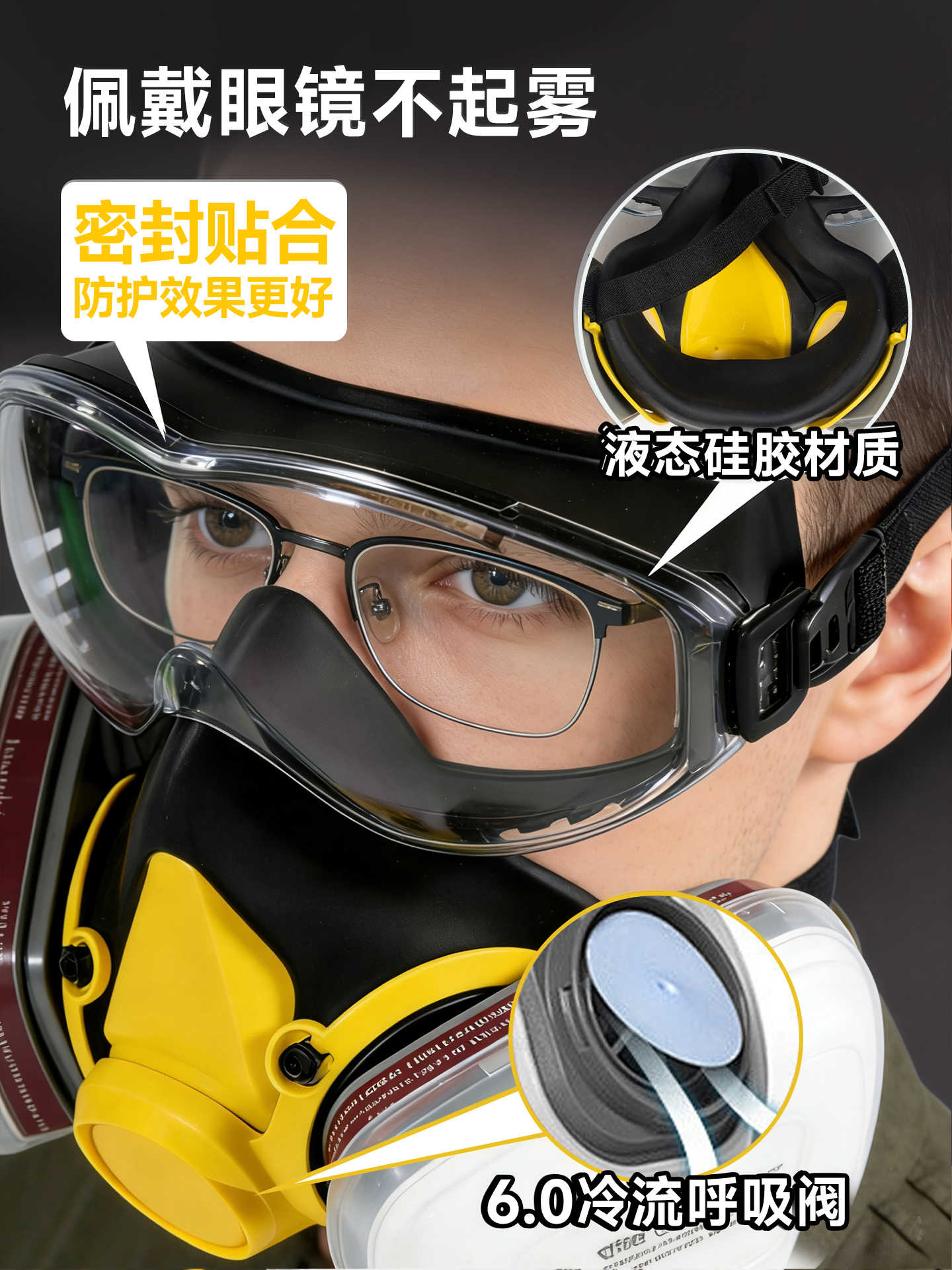 Bean-Shaped Anti-Toxic Mask, Face Mask, Bean-Shaped Anti-Formaldehyde Handmade Protective Mask for Spray Painting, Specialized Protection Against Chemical Gases for Women