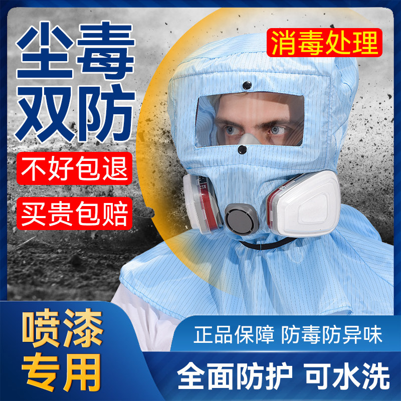 防毒面具全面罩喷漆专用口罩防尘重度实验室化工硫化氢农药防粉尘