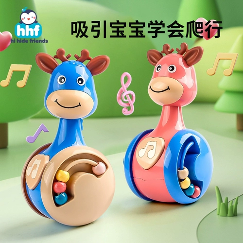 Неваляшка, успокаивающая игрушка для тренировок для ползания, раннее развитие, 0-1-3 лет