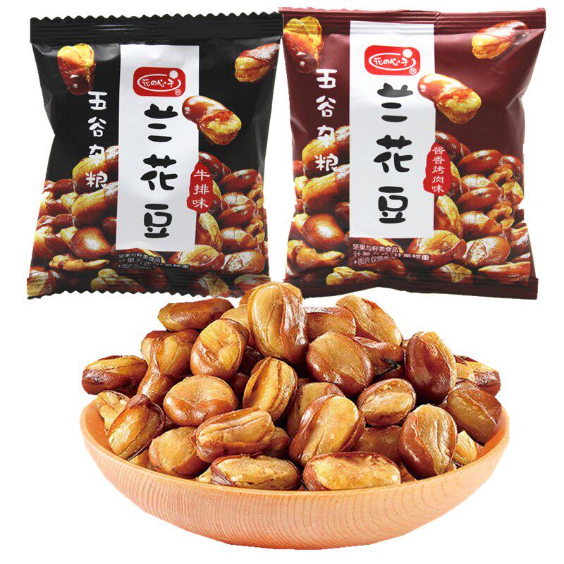 Flower heart seed broad bean broad bean multi-flavor peanut spicy peanut broad bean melon seed kernel green pea shrimp bean fruit