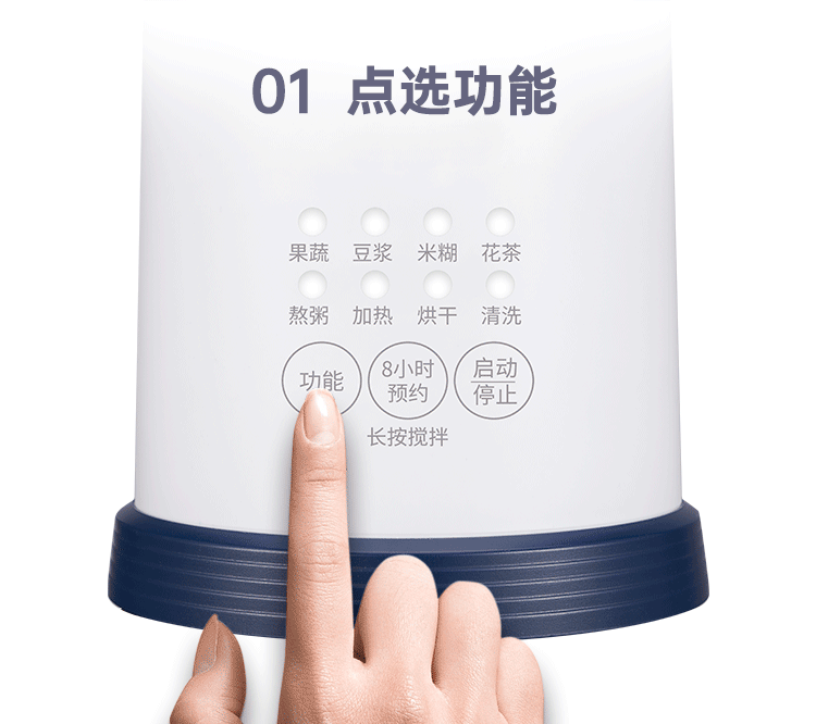 美国西屋 高端配置 智能变频熬煮 迷你豆浆机 300ml 图4
