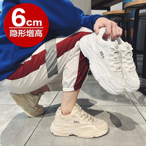 2022 New Summer Han Edition trend mens shoes and sports leisure plate shoes breathable increase in Daddy tide shoes