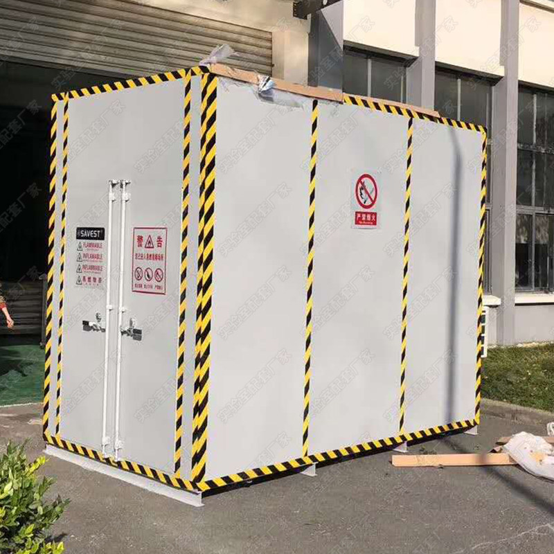 Outdoor mobile large explosion-proof cabinet oil drum cabinet waste warehouse chemical safety storage cabinet waste liquid temporary storage cabinet