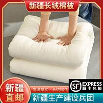 New frontier cotton flower by winter thickened primary quality long suede cotton warm cotton wool quilt with core mattress by hand pure cotton flowers