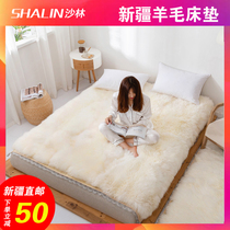 Wool Mattress Lamb Suede Thickened Bed Blanket Double Fur Integrated Winter Warm Sheep Leather Bedding Double Mat Quilt