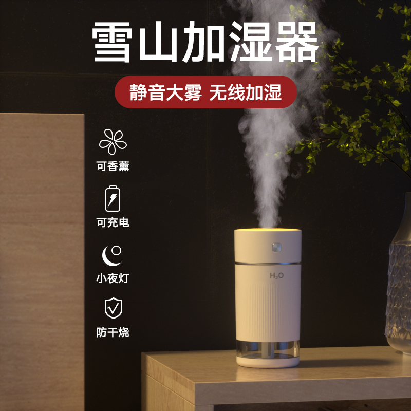 Li Jiaqi Recommended) Humidifiers Home Silent Bedrooms Infertility Baby Purifying Air Spray Usb Rechargeable Super Capacity Student Dormitory Office Desktop Portable Vehicular